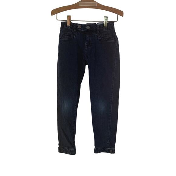GAP Girl’s Super Skinny Dark Wash Adjustable Waist Snap Ankle Jeans / Size: 8R - Picture 1 of 12